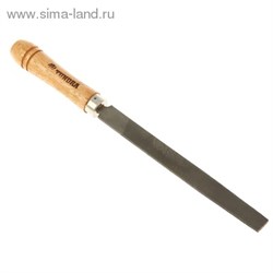 Напильник "TUNDRA basic" деревянная рукоятка, плоский 150 мм 1002719 - фото 11948