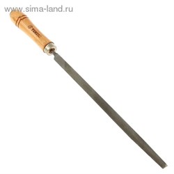 Напильник "TUNDRA basic" деревянная рукоятка, трехгранный 250 мм 1002713 - фото 11958