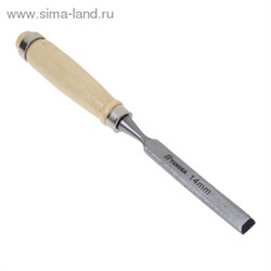 Стамеска-долото "TUNDRA basic" деревянная рукоятка, 14 мм 1002736 - фото 12199