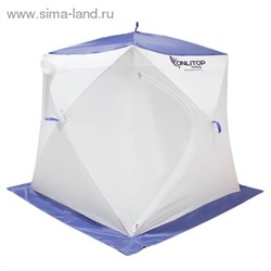 Палатка Призма 150 (3-сл) стежка 210/100 "Стандарт" В95Т1, бело-синяя   1195025 - фото 13092