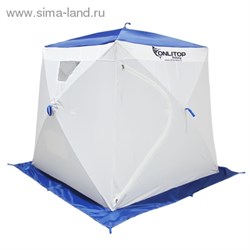Палатка Призма 170 (1-сл) "люкс" алюминий, бело-синяя 1195021 - фото 13094