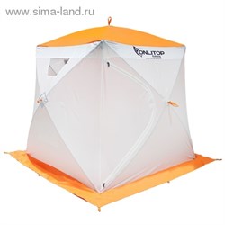 Палатка Призма 170 (1-сл) "люкс" композит, бело-оранжевая 1195020 - фото 13095