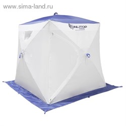 Палатка Призма 170 (2-сл) "люкс" алюминий, бело-синяя 1176222 - фото 13098