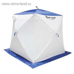 Палатка Призма 170 (2-сл) "стандарт" алюминий, бело-синяя 1195017 - фото 13100