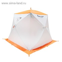 Палатка Призма 200 (1-сл) с 1 входом, "Люкс" Композит, бело-оранжевая   1176223 - фото 13104
