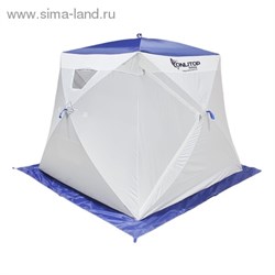 Палатка Призма 200 (1-сл) с 2 входами, "Люкс" В95Т1, бело-синяя   1195023 - фото 13105