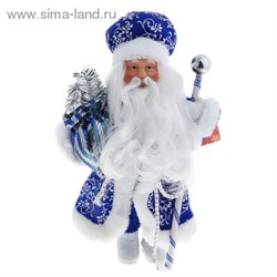 Дед Мороз на ножках в синей шубе - фото 14083