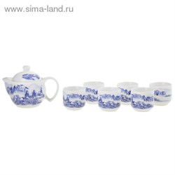 Набор для чайной церемонии 7 предметов "Горный пейзаж" (чайник 700 мл, чашка 70 мл) - фото 14671