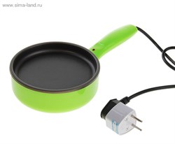 Электрическая сковородка 400Вт, d=14 см, (220В) зеленая 161894 - фото 6557