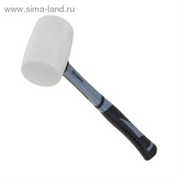 Киянка "TUNDRA premium" фибергласовая рукоятка, белая резина 750г 881759 - фото 8349