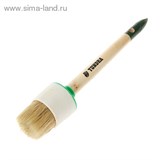 Кисть круглая "TUNDRA basic" натуральная щетина, деревянная ручка №14 (50 мм)   881556