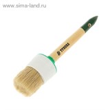 Кисть круглая "TUNDRA basic" натуральная щетина, деревянная ручка №16 (55 мм)   881557