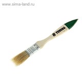 Кисть плоская "TUNDRA basic" натуральная щетина, деревянная ручка 3/4" (20 мм) 881508