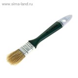 Кисть плоская "TUNDRA basic" натуральная щетина, пластмассовая ручка 1" (25 мм) 881515