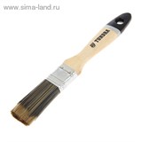 Кисть плоская "TUNDRA premium" искусственная щетина, деревянная ручка 1" (25 мм)   881539