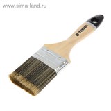 Кисть плоская "TUNDRA premium" искусственная щетина, деревянная ручка 2,5" (63 мм)   881542