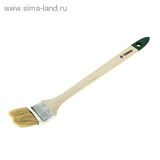 Кисть радиаторная "TUNDRA basic" натуральная щетина, деревянная ручка 2" (50 мм) 881547