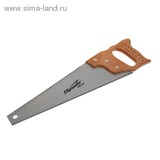 Ножовка по дереву, 400 мм, 7-8 ТРI, каленый зуб, линейка, деревянная рукоятка// SPARTA  1083735