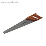 Ножовка по дереву, 450 мм, 7-8 ТРI, каленый зуб, линейка, деревянная рукоятка// SPARTA  1083736