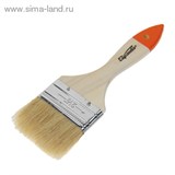 Кисть плоская Slimline 2,5" (63 мм), натуральная щетина, деревянная ручка// SPARTA