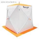 Палатка Призма 150 (3-сл) стежка 210/100 "стандарт" композит, бело-оранжевая 1195024