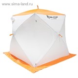 Палатка Призма 170 (3-сл) стежка 210/100 "стандарт" композит, бело-оранжевая 1195026