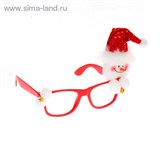 Карнавальные очки Новый год "Снеговик"