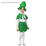 Карнавальный костюм "Ёлочка", 3 предмета: пелерина, юбка, головной убор, размер S (110-120 см)