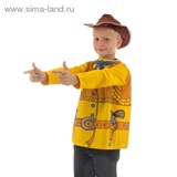 Карнавальный костюм "Ковбой" 2 предмета: жилетка, шляпа, 7-9 лет, рост 120-140 см
