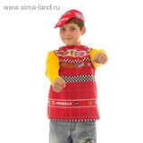 Карнавальный костюм "Гонщик" 2 предмета, на 7-9 лет, рост 120-140 см