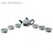 Набор для чайной церемонии 7 предметов "Лотос" лазурь (чайник 180 мл, чашка 70 мл) - фото 14665