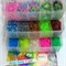 Набор Лум Бэндс 9000 шт. резинок (Loom Bands) квадратный, 3-этажный - фото 20869