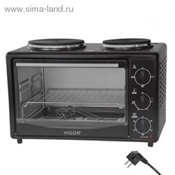 Духовой шкаф Vigor HX-6120, мощность: 3,4кВт, объем 25л,  ВРАЩАЮЩИЙСЯ шомпол - гриль   1015252 - фото 13485