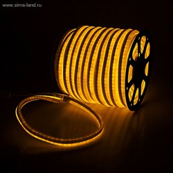 Гибкий неон, 12*24мм, 50 м, LED/м-80-220V, ЖЕЛТЫЙ - фото 13840