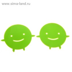Набор подставок под горячее d=10 см "Позитив", 2 шт., цвета МИКС - фото 15308