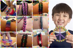 Набор для плетения Rainbow Loom Bands 600 резиночек - фото 20594