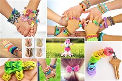 Набор для плетения из резиночек Loom Bands квадратный 3-х этажный (2400 шт) - фото 21071