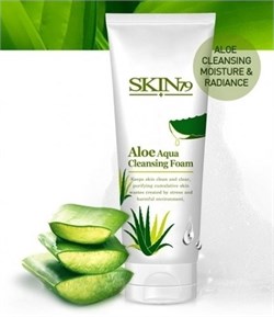 Очищающая пенка с экстрактом алое (Skin79 Aloe Aqua Cleansing Foam), 200мл - фото 21888