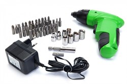 Шуруповерт в кейсе с набором насадок (45 предметов) (45Pcs Cordless Screwdriver Set) - фото 22065