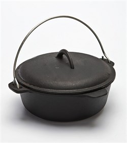 Казан чугунный с крышкой (Russian cast iron Cauldron) - фото 26058