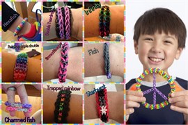 Набор для плетения Rainbow Loom Bands 600 резиночек