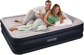 Кровать со встроенным насосом Intex Deluxe Pillow Rest Raised 152x203x42см