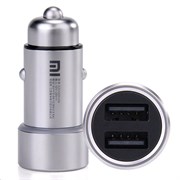 Автомобильное зарядное устройство Xiaomi Mi Dual USB Silver